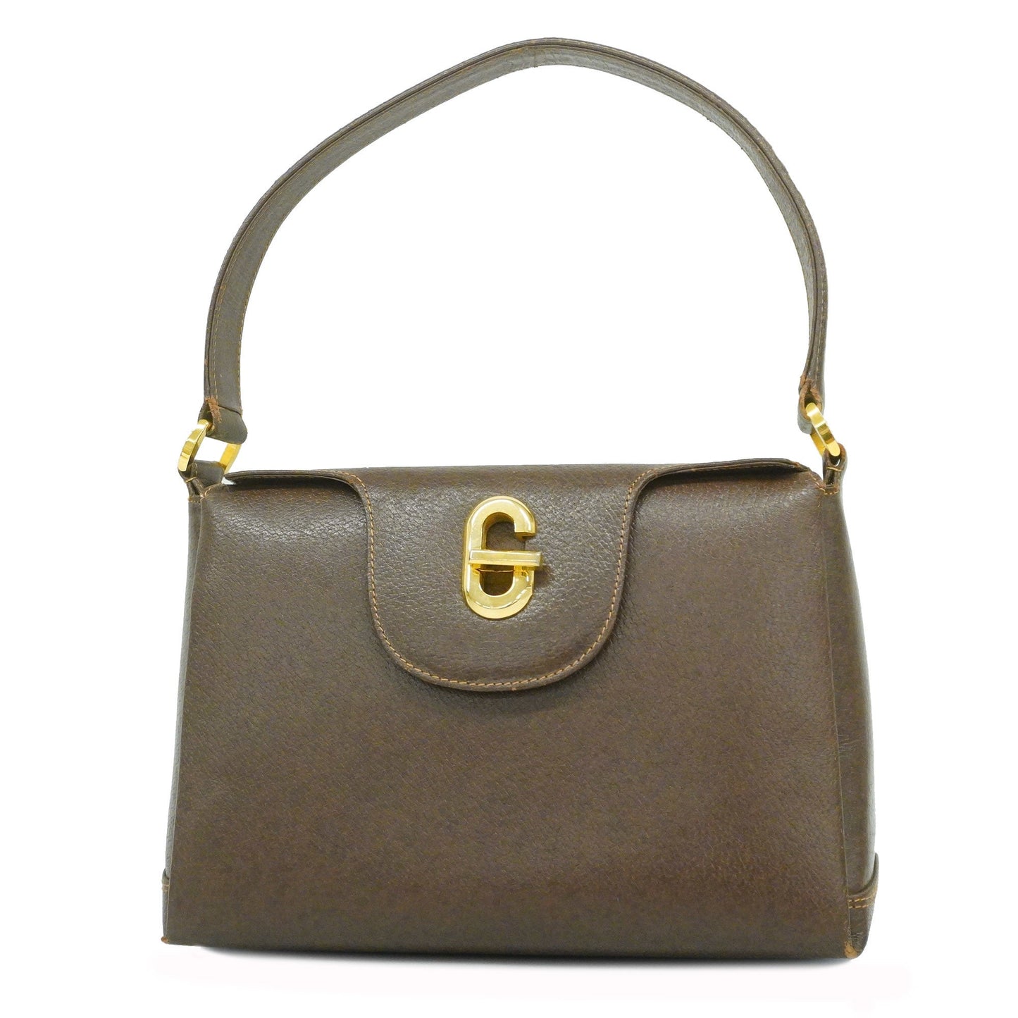 GUCCI Handbag Women's Leather Handbag Brown