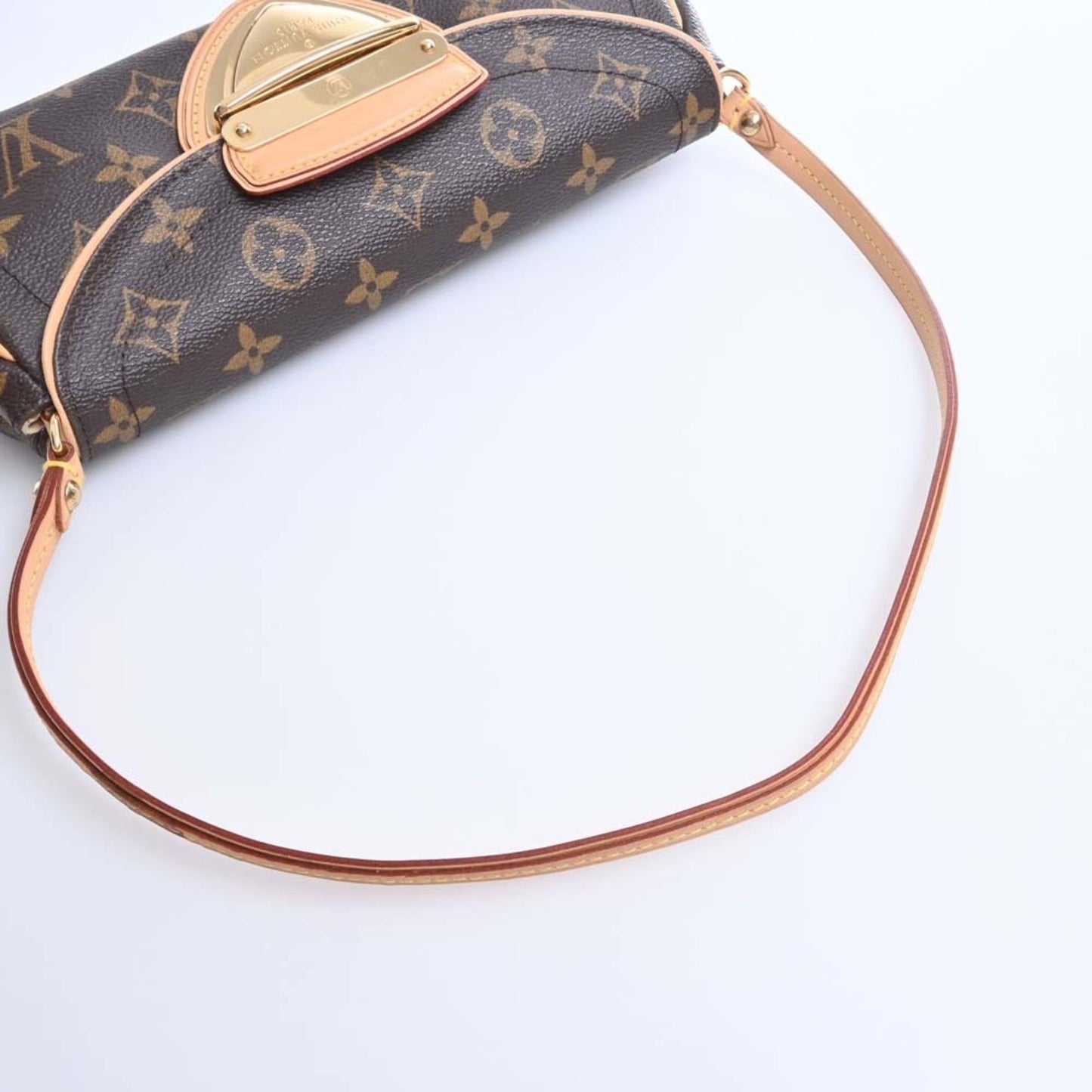 LOUIS VUITTON Monogram Pochette Beverly Shoulder Bag M40122 Brown Women's