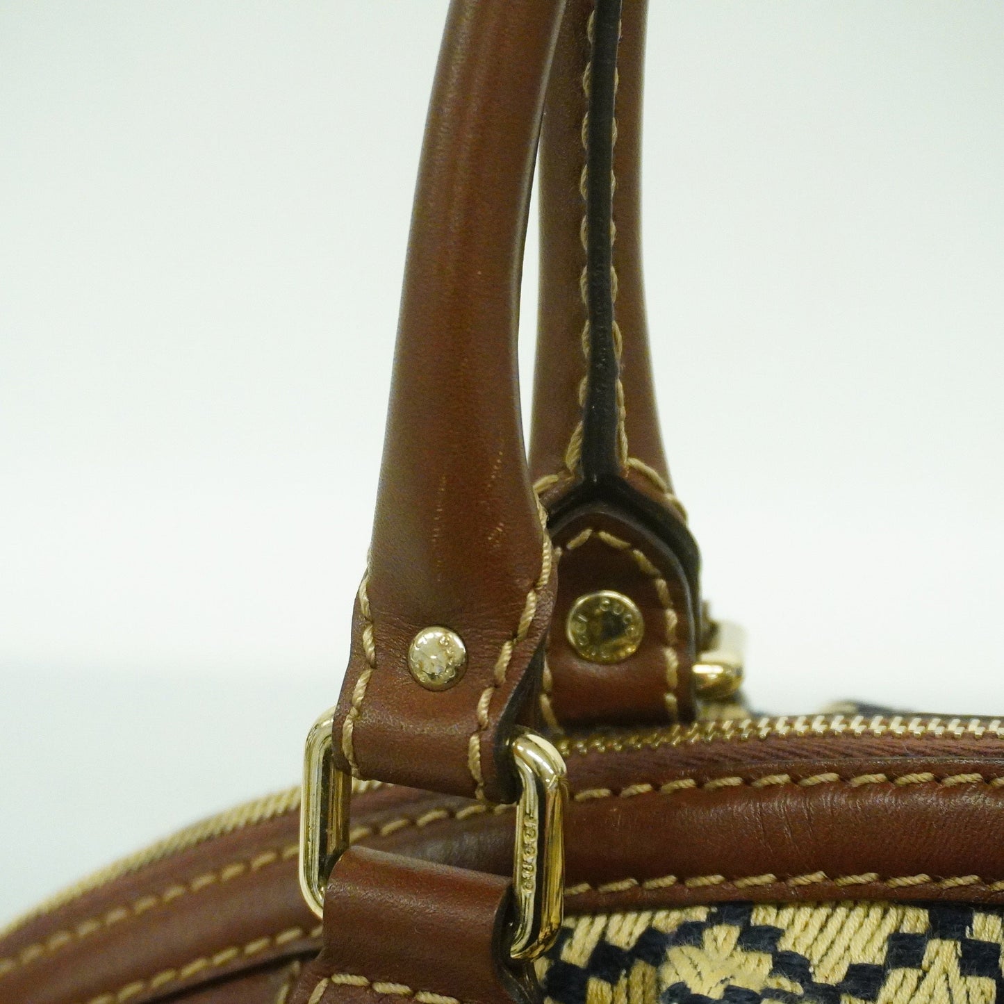 GUCCI Sukey Diamante 223974 Women's Canvas Handbag Beige,Brown
