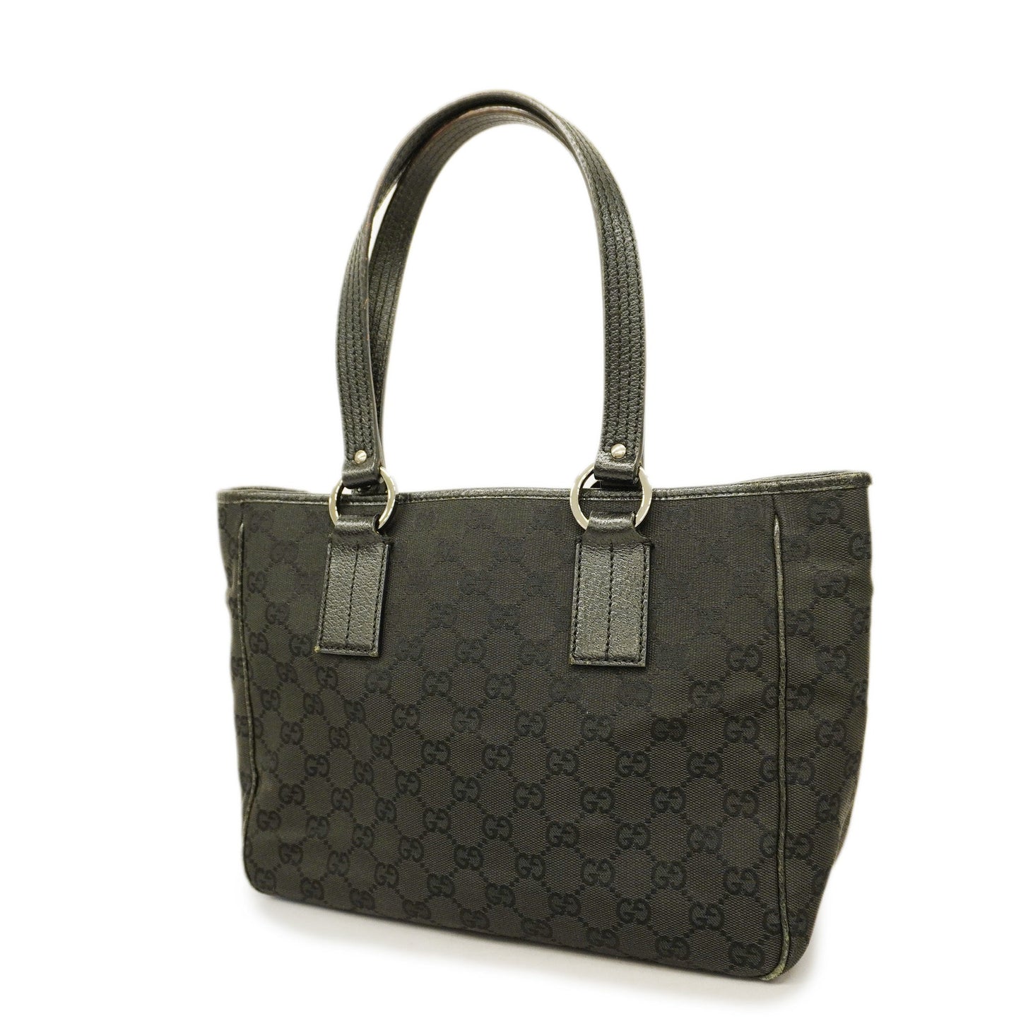 GUCCI GG Canvas Tote Bag 113019 Women's Tote Bag Black