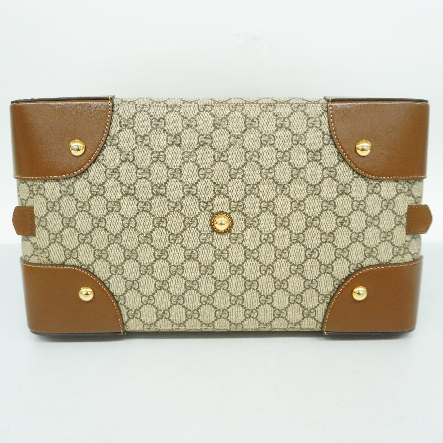 Gucci Interlocking G 322055 Unisex GG Supreme Boston Bag Beige,Brown