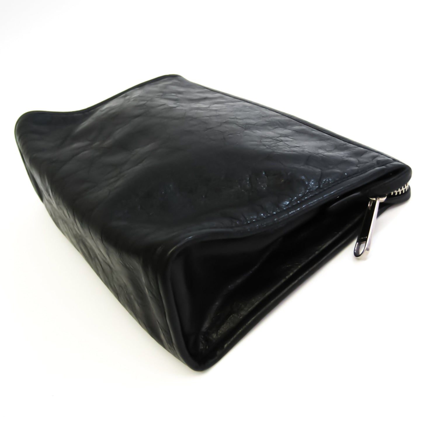 Gucci Unisex Leather Clutch Bag Black