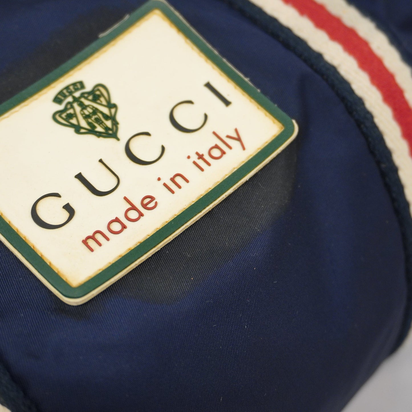 GUCCI Boston Bag 189657 Women,Men,Unisex Nylon Boston Bag Navy,Red Color