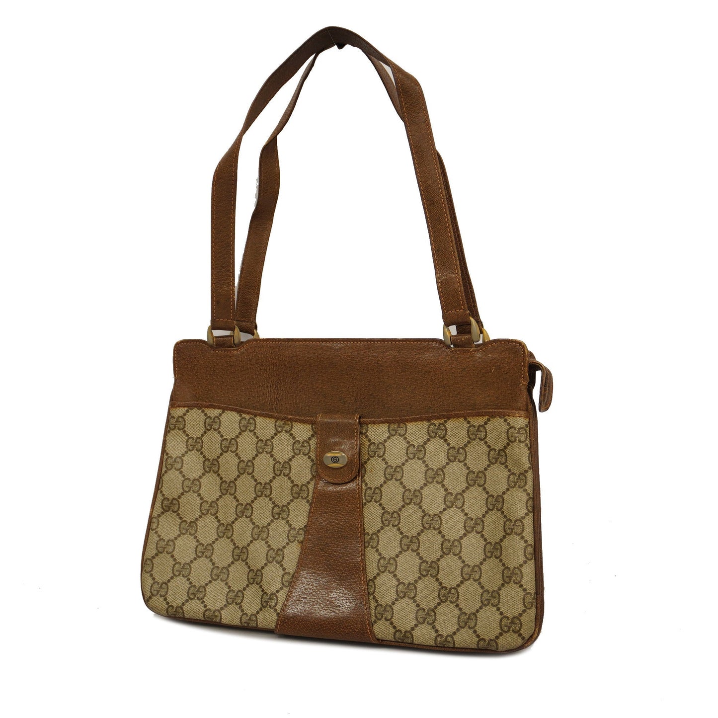Gucci HandBag 67 02 021 Women's GG Supreme Beige,Brown