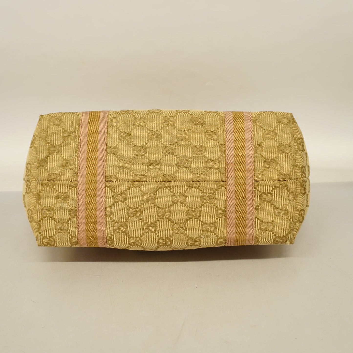 GUCCIAuth Sherry Line Tote Bag 137396 Women's GG Canvas,Leather Beige,Gold