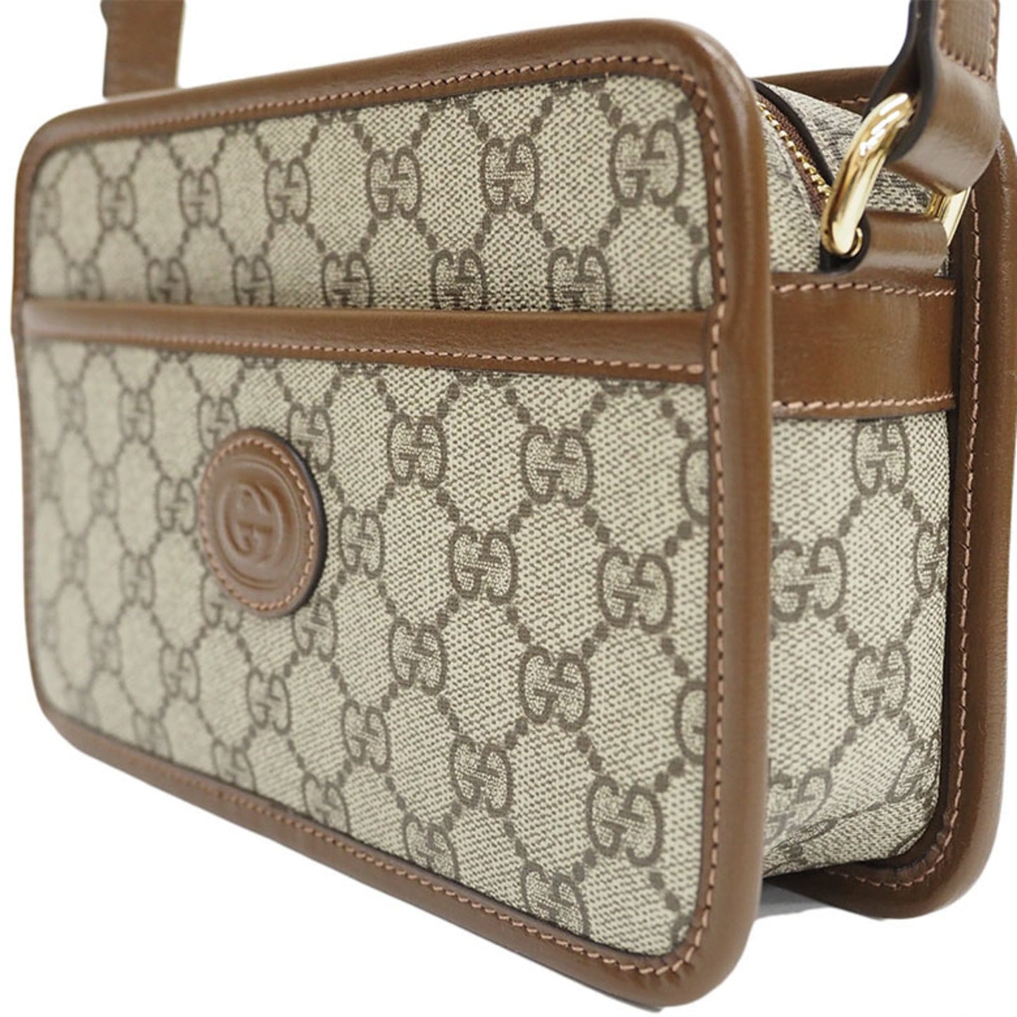 GUCCI Interlocking GG Supreme Shoulder Bag 658572 Women's