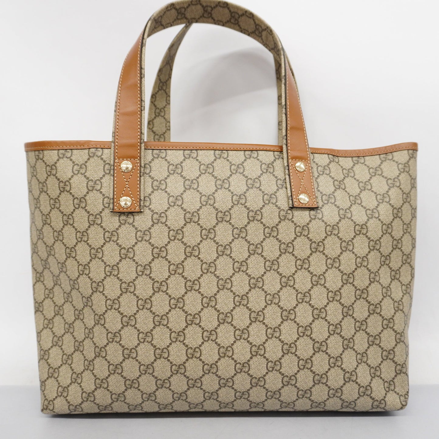 Gucci Sherry Line 211134 Women's GG Supreme Tote Bag Beige