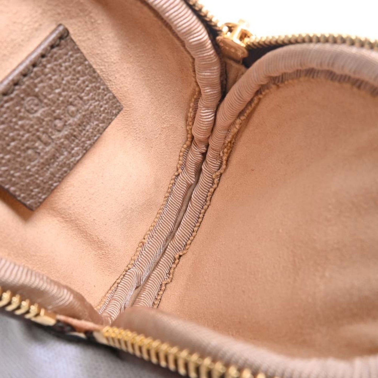 GUCCI GG Supreme Ophidia Shoulder Bag 625552 Beige Brown Women's