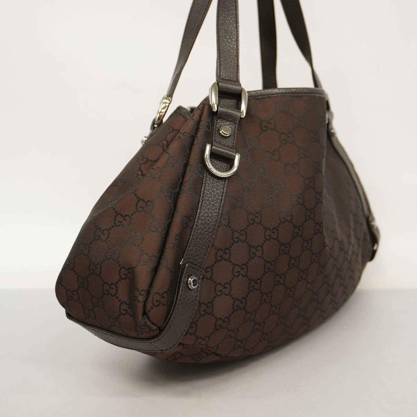 Gucci Shoulder Bag GG Nylon 143743 Women's Nylon Brown