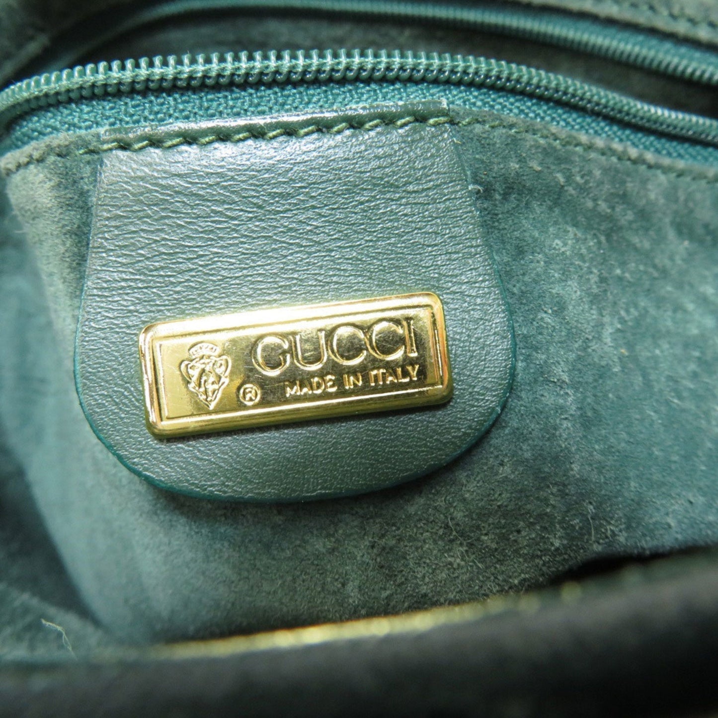 Gucci 001 084 1200 metal fittings motif shoulder bag leather ladies GUCCI