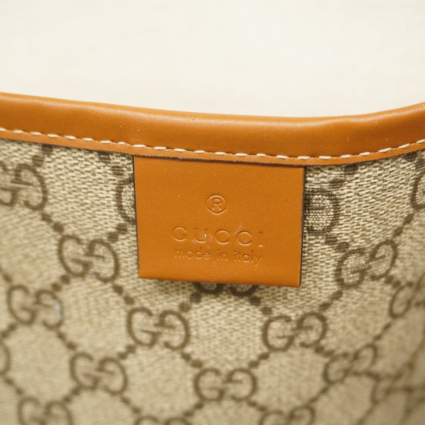 Gucci Sherry Line 211134 Women's GG Supreme Tote Bag Beige