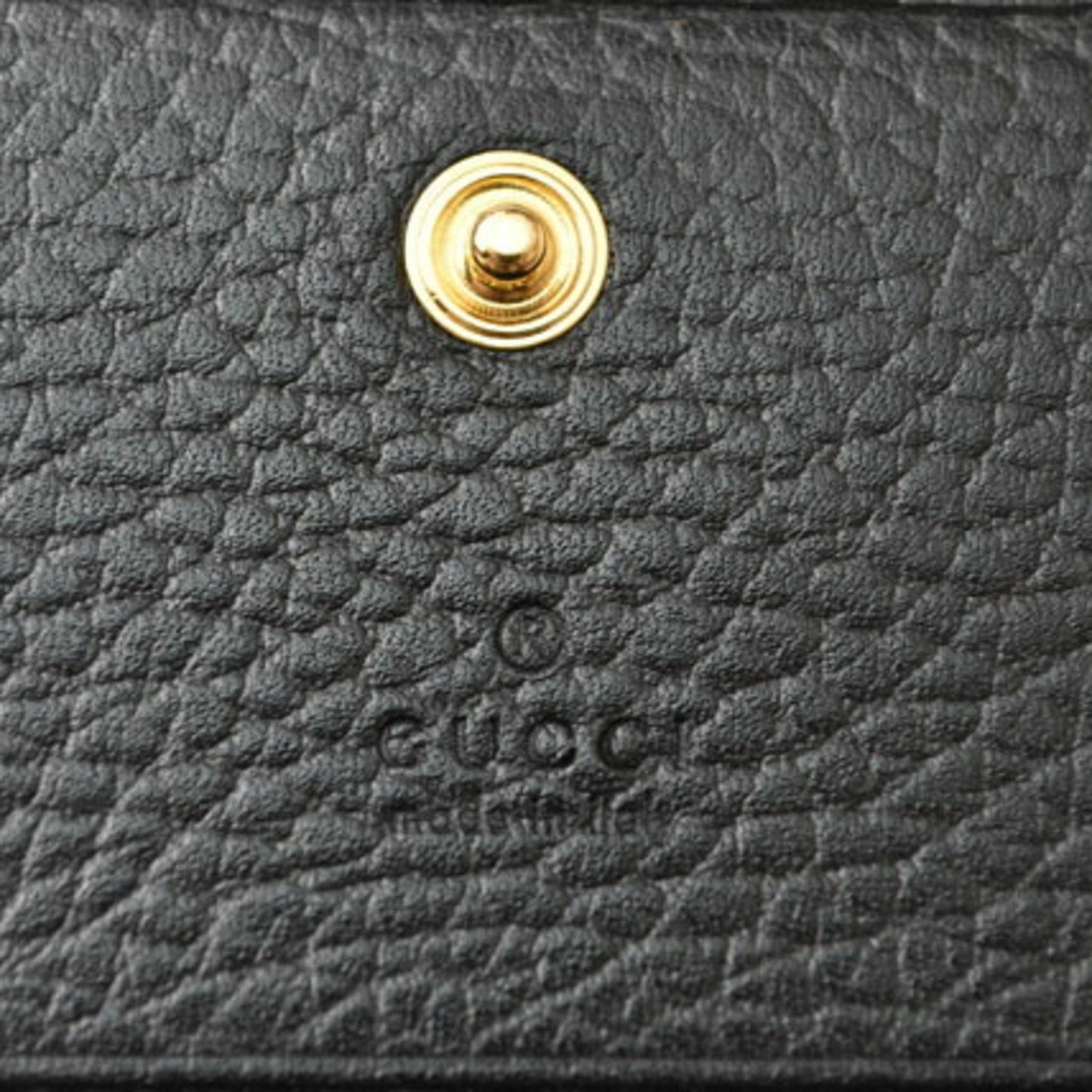 GUCCI Wallet Folding 456126 PETITE MARMONT Petit Marmont Black