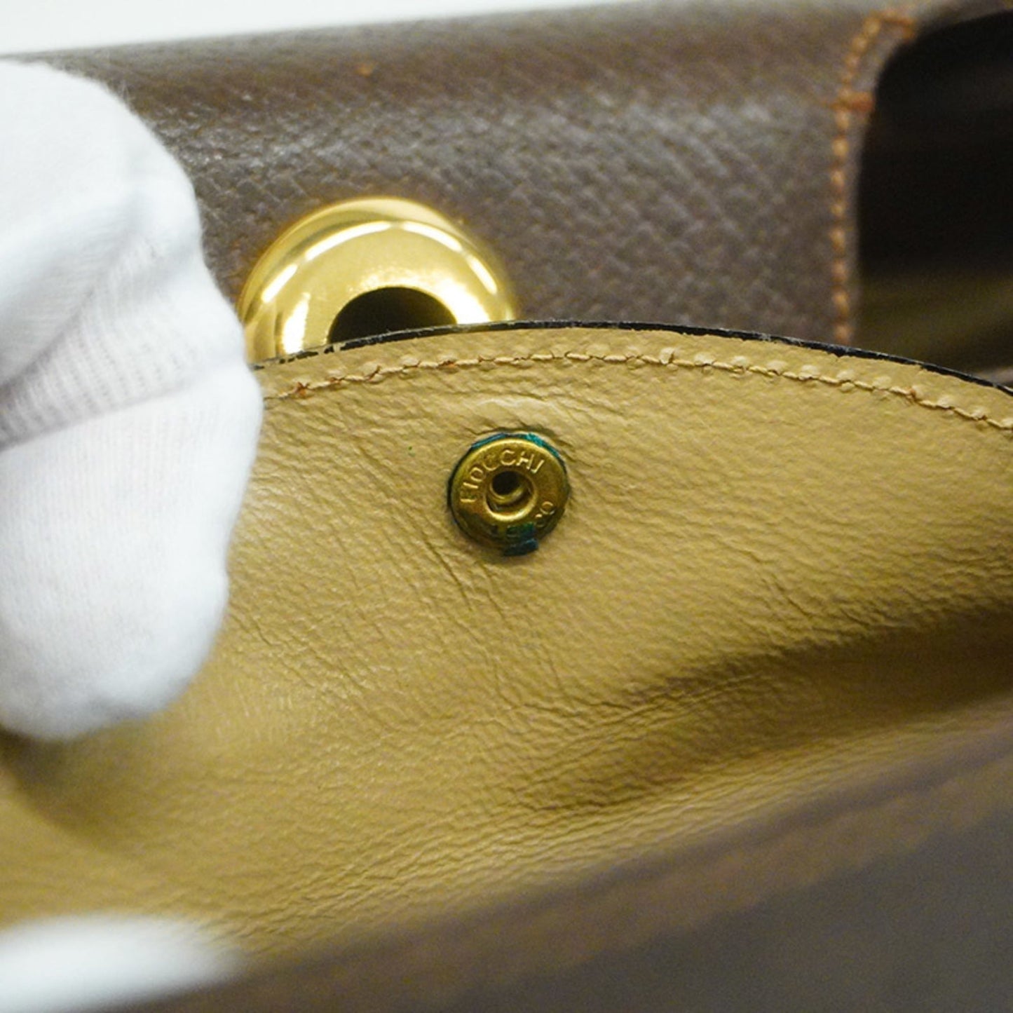 GUCCI Handbag Women's Leather Handbag Brown