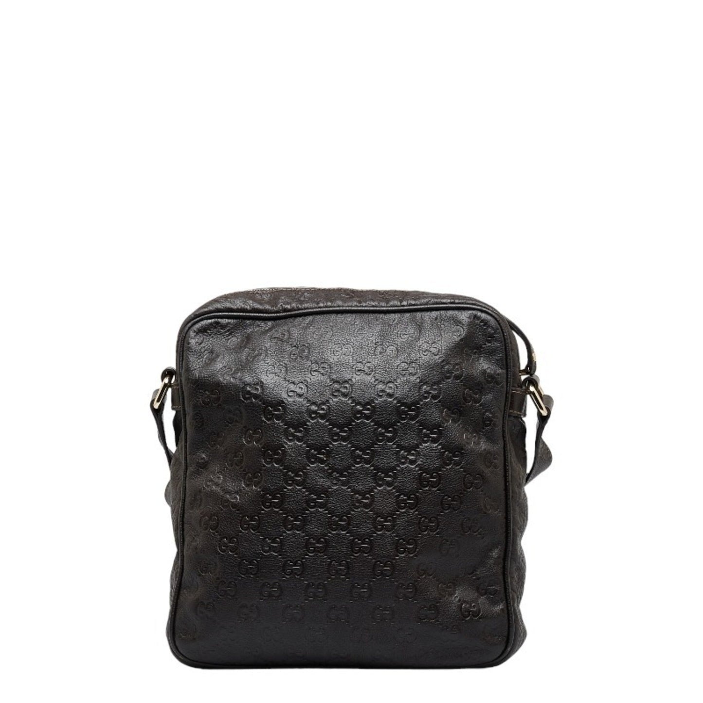 GUCCIsima Shoulder Bag 201448 Brown Leather Men's