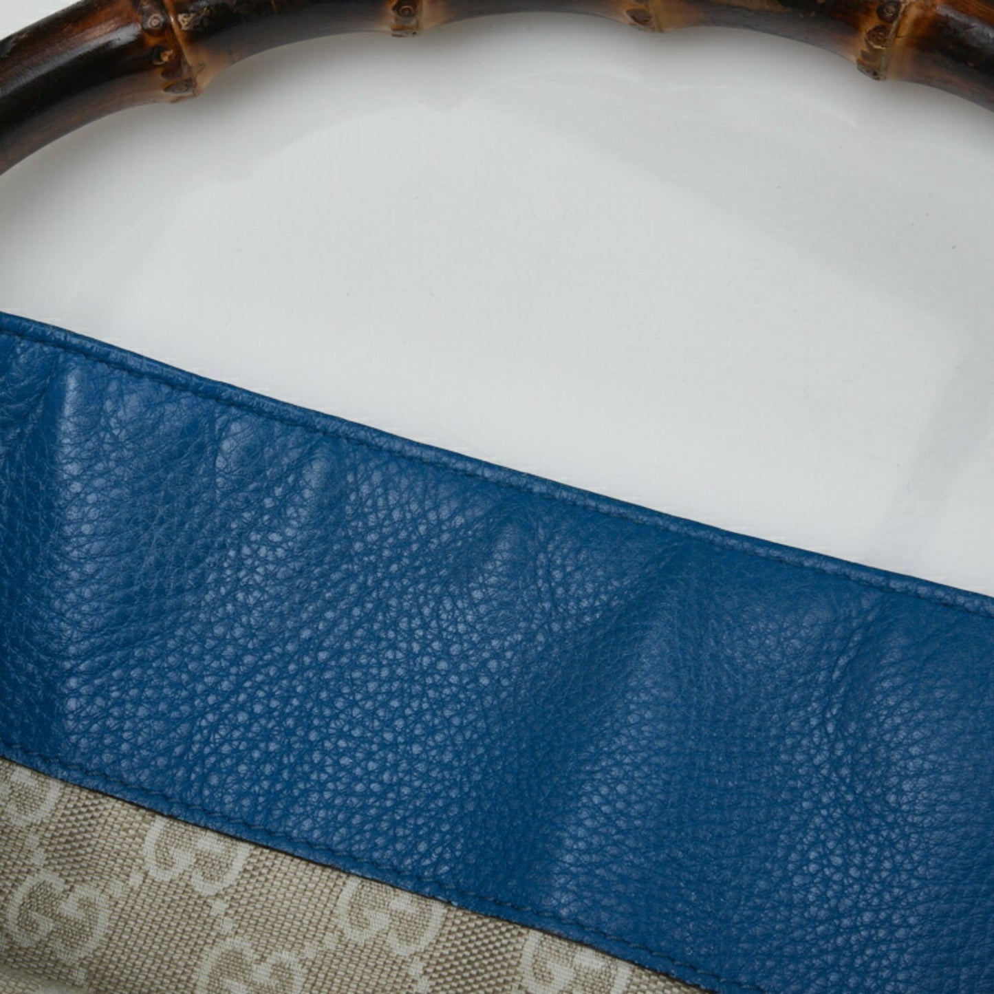 Gucci Bamboo Diana HandBag Shoulder Bag 282315 Blue Leather Ladies