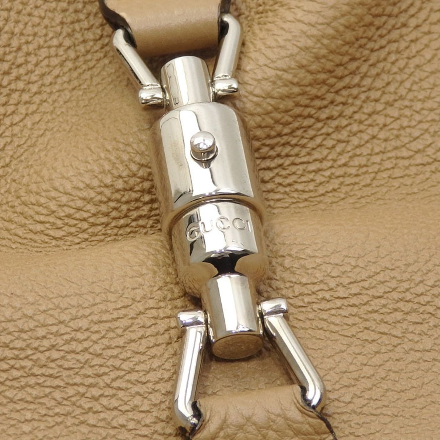 Gucci Shoulder Bag Jackie Ladies Brown Leather 365458