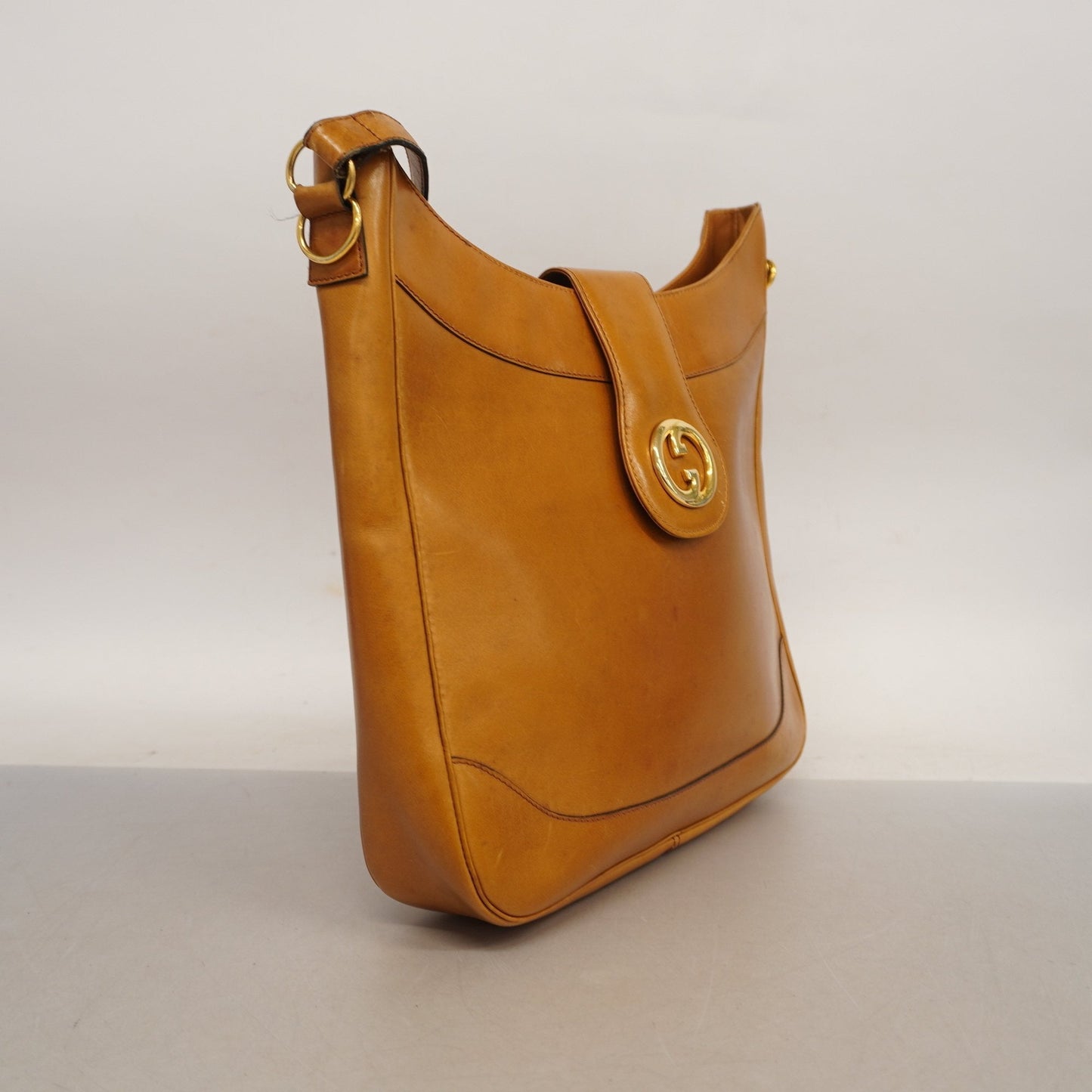 Gucci Shoulder Bag Old Gucci Women's Leather Shoulder Bag Brown