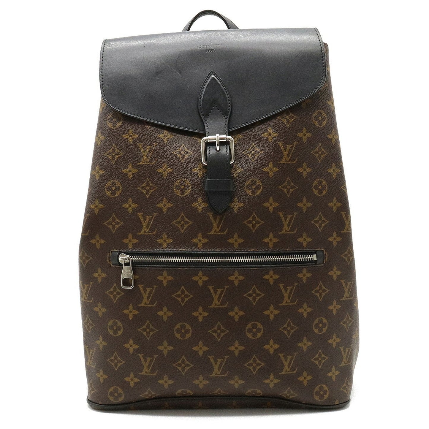 LOUIS VUITTON Monogram Macassar Parc Rucksack Backpack Shoulder Bag M40637