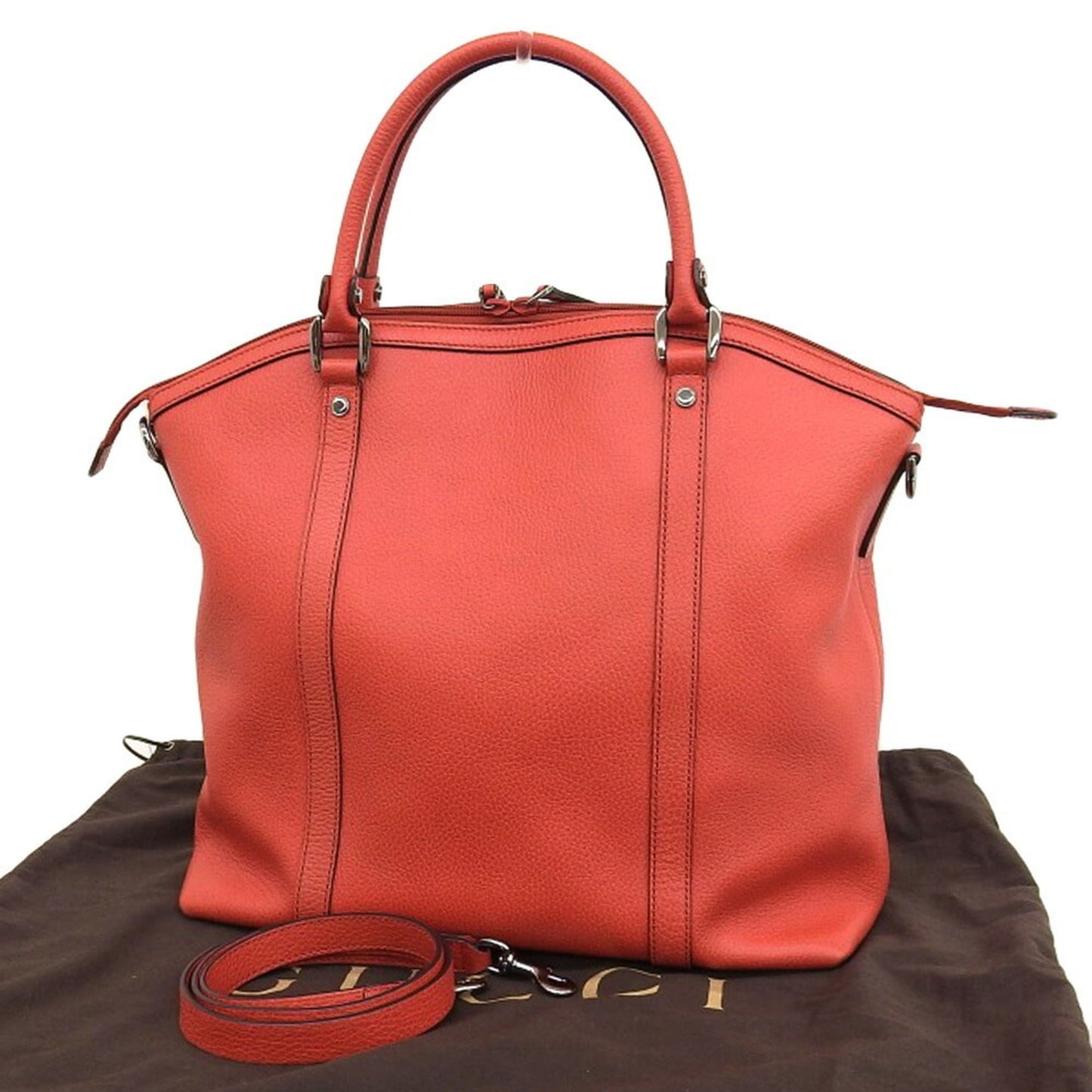Gucci 2WAY bag leather red 339551