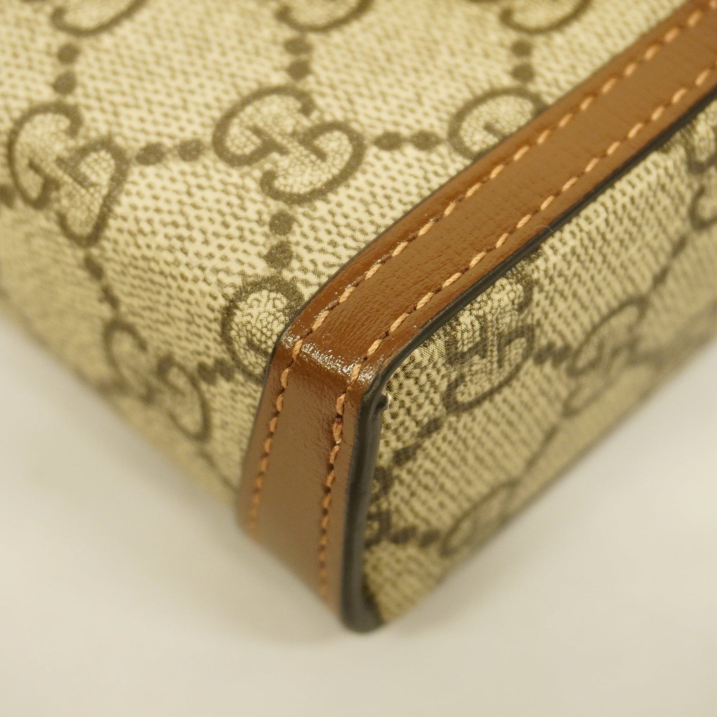 GUCCIAuth Horsebit 625615 Women's GG Supreme Shoulder Bag Beige,Brown