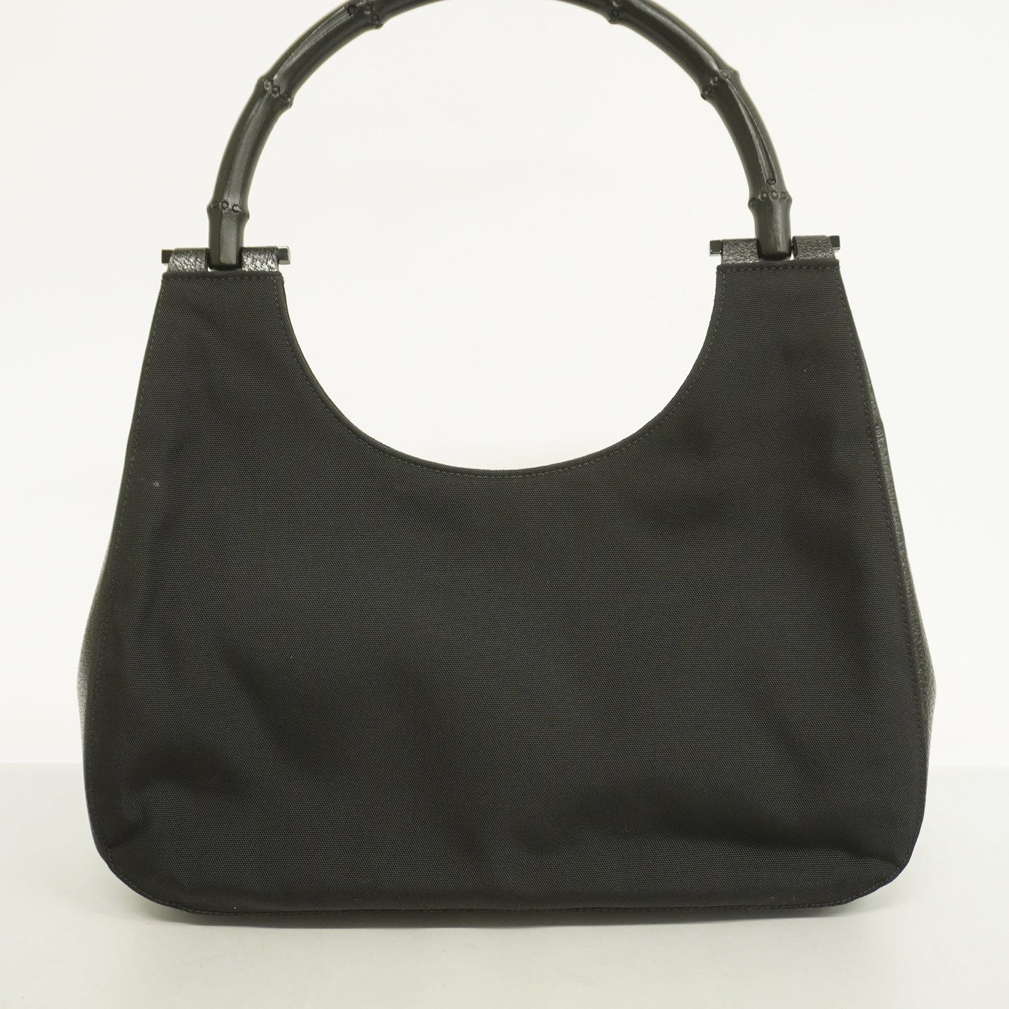 Gucci Bamboo HandBag 001 3739 Women's Nylon,Leather HandBag Black