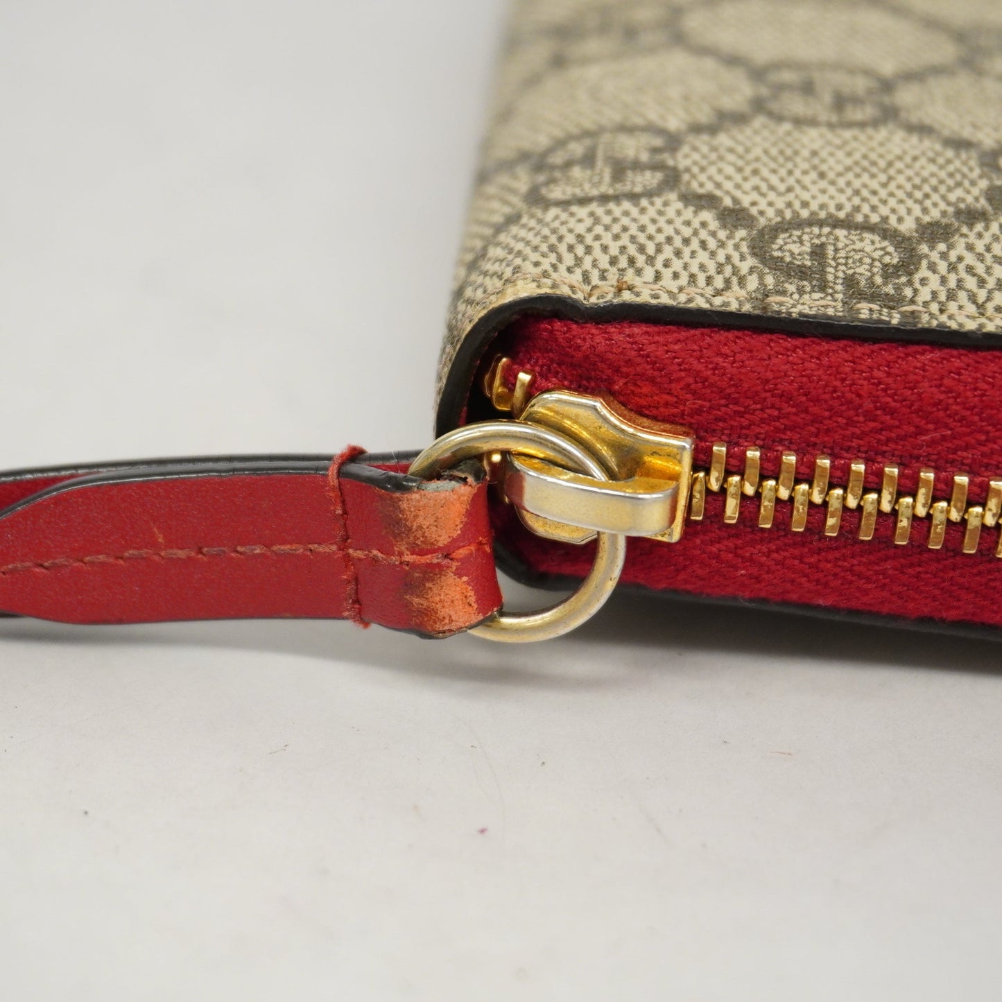 Gucci Mystic Cat 499382 Gold Hardware Women's GG Supreme,Leather Wallet