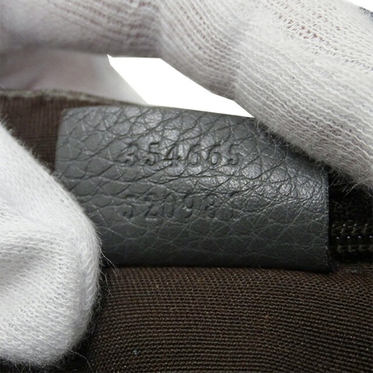 GUCCI Bag Ladies Bamboo Tote Leather Gray 354665