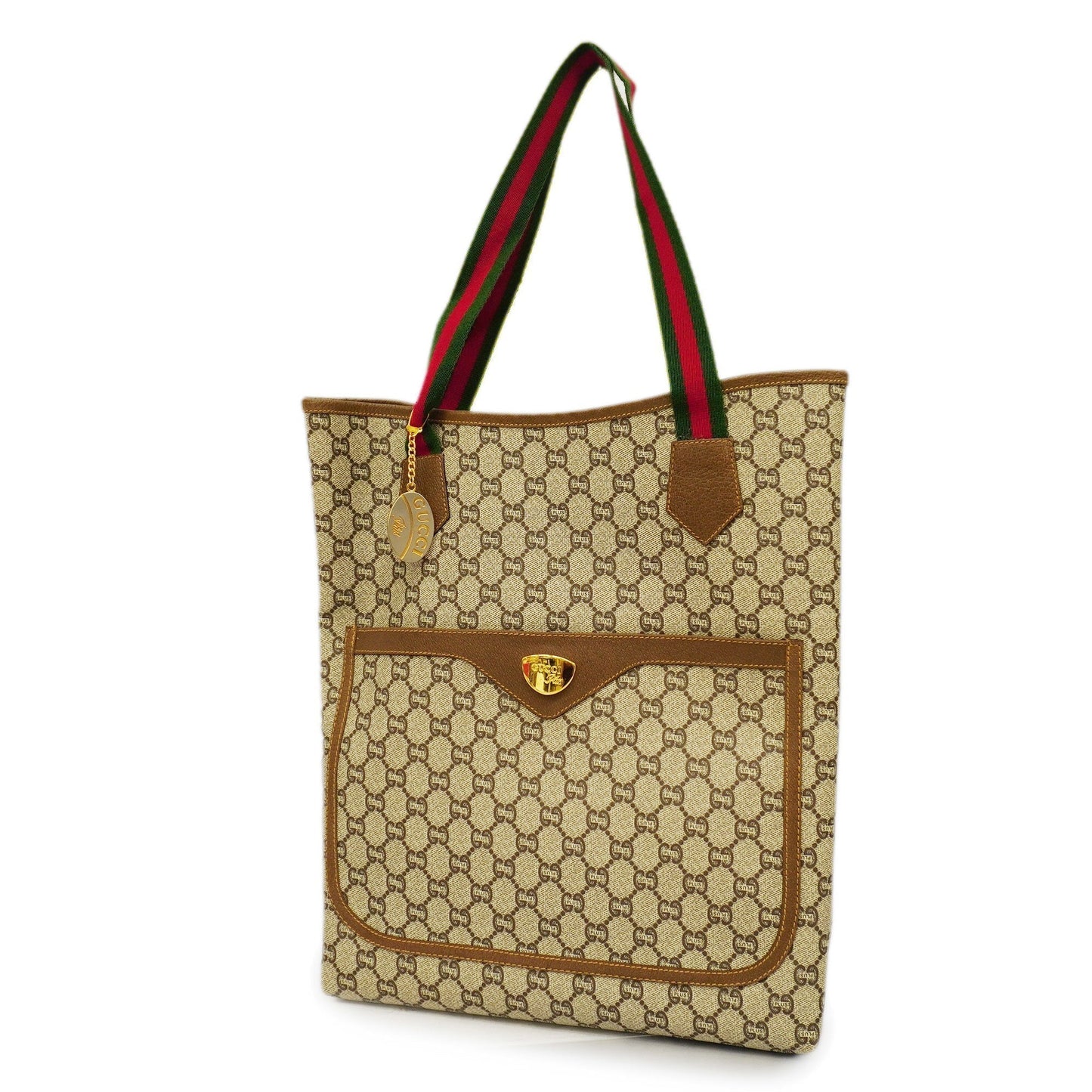 GUCCI Sherry Line Tote Bag 137396 Women's GG Plus,PVC Tote Bag Beige