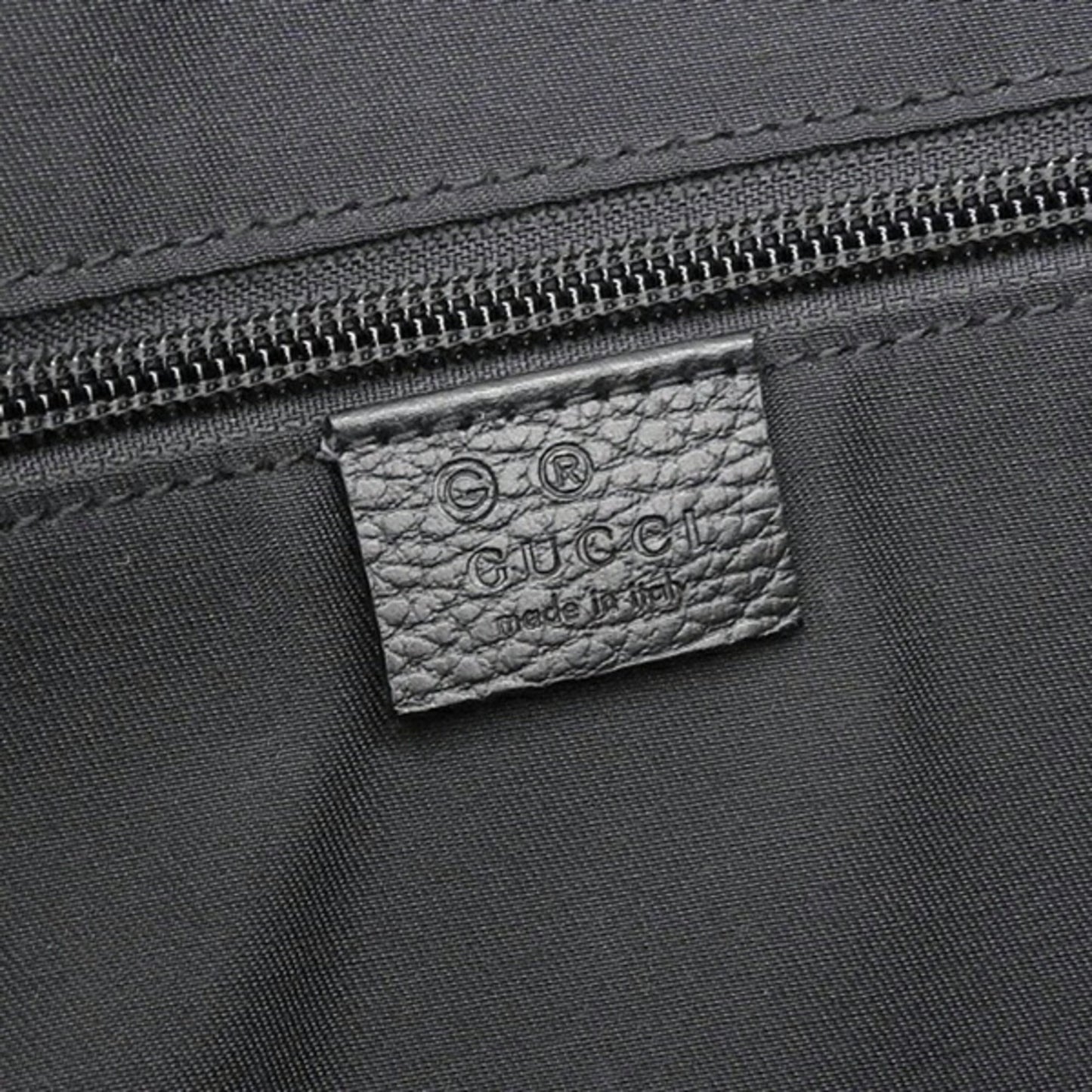 GUCCI GG Nylon Shoulder Bag 190628 Black Ladies