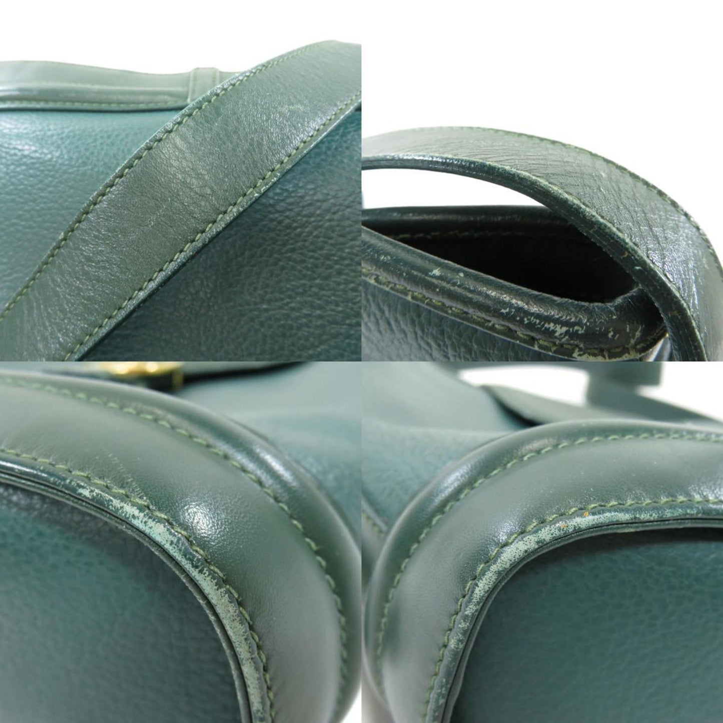 Gucci 001 084 1200 metal fittings motif shoulder bag leather ladies GUCCI