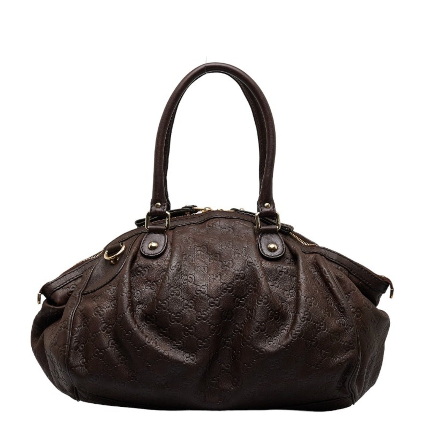 GUCCIsima Sookie Handbag Shoulder Bag 2WAY 223974 Brown Leather Ladies