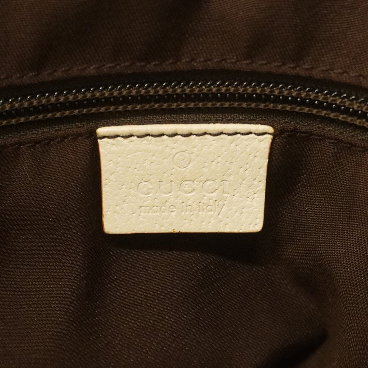 Gucci Tote Bag GG Canvas 153213 Beige Silver metal