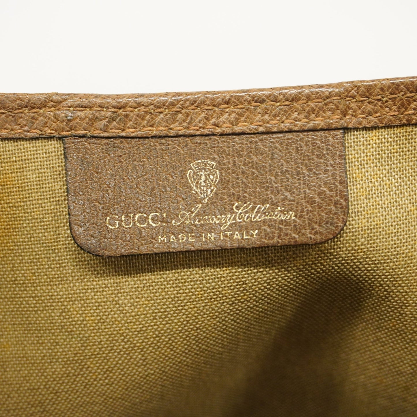 GUCCIAuth Sherry Line Tote Bag 39 02 003 Women's GG Supreme,Leather Beige,Brown