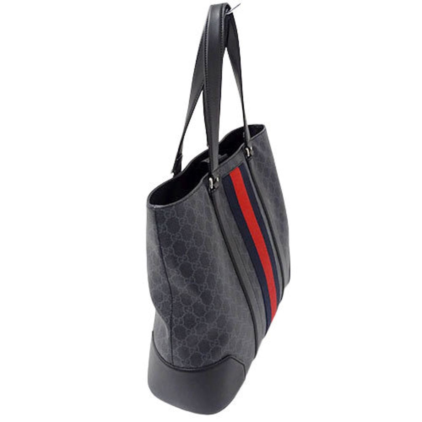 Gucci Bag Men's Women's Tote Shoulder GG Supreme Sherry Black 495560 Unisex