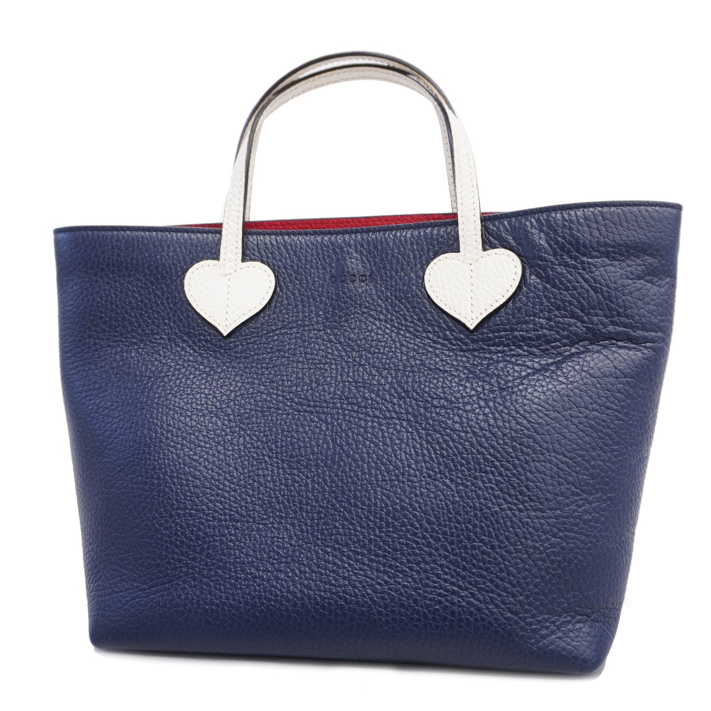 Gucci Children 457195 Leather HandBag Navy,White