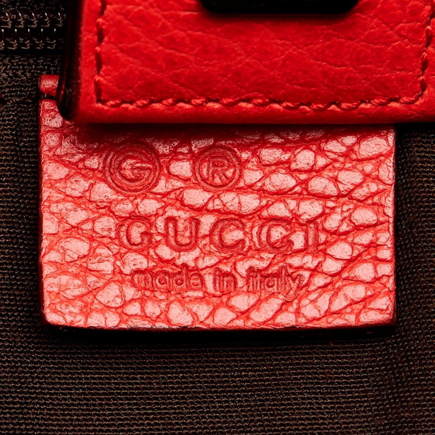 Gucci Abbey HandBag Shoulder Bag 268641 Red Leather Ladies Gucci