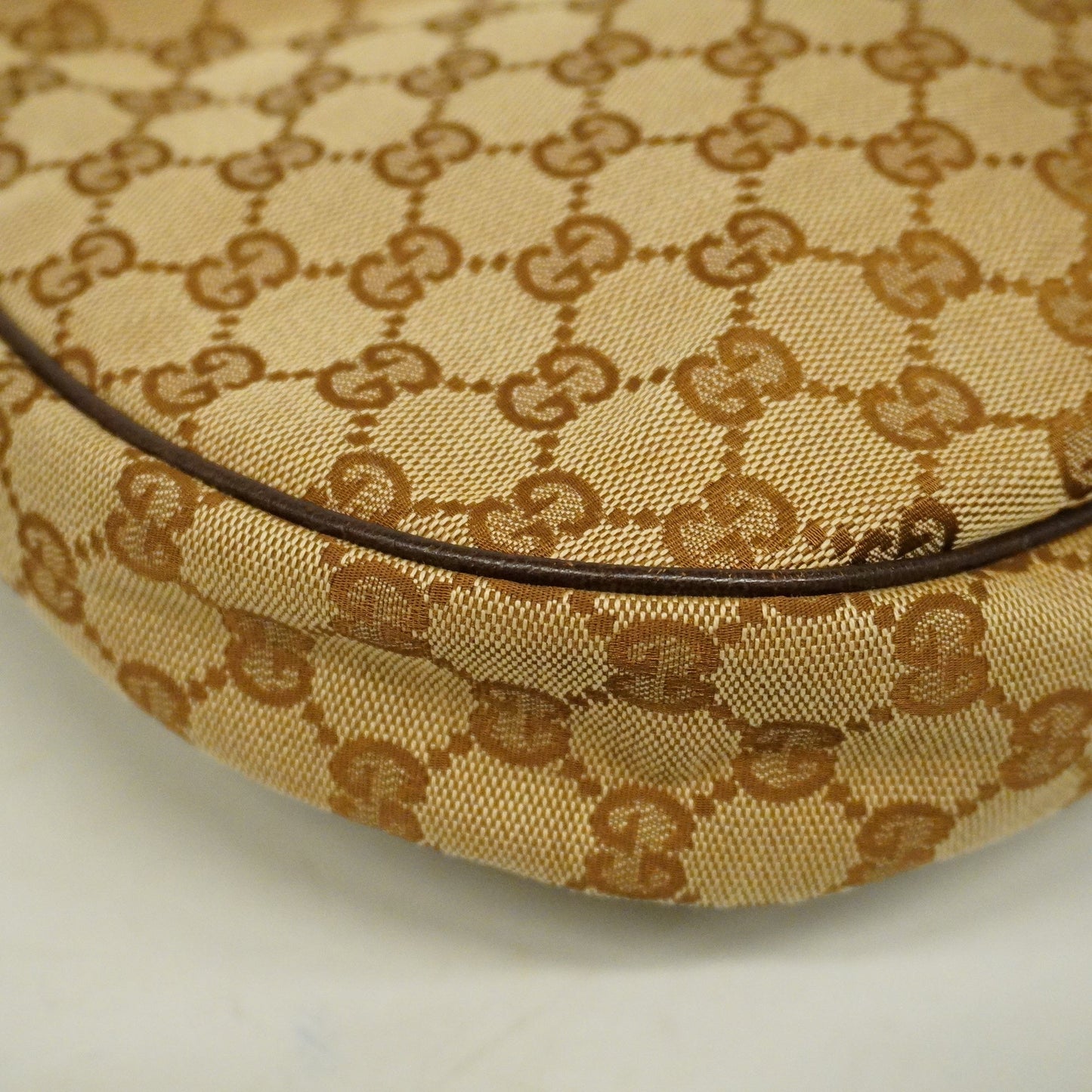GUCCIAuth Sherry Line Shoulder Bag 122790 Women's GG Canvas,Leather Beige,Brown