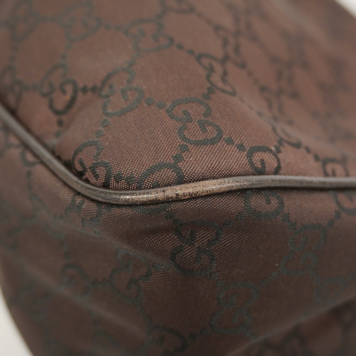 Gucci 257265 Women's Nylon Shoulder Bag Brown