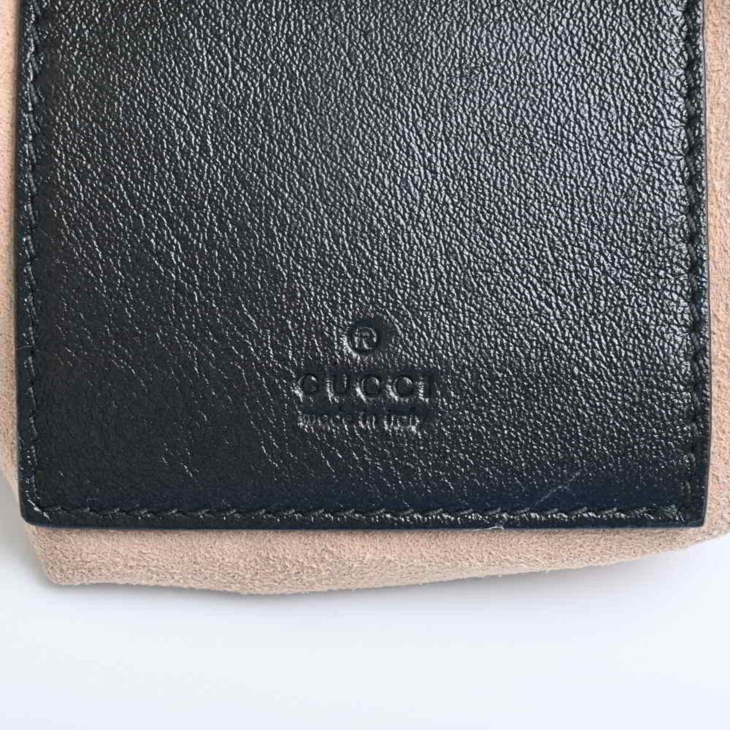 Gucci Leather GG Marmont Quilted Chain Shoulder Bag Black/Beige