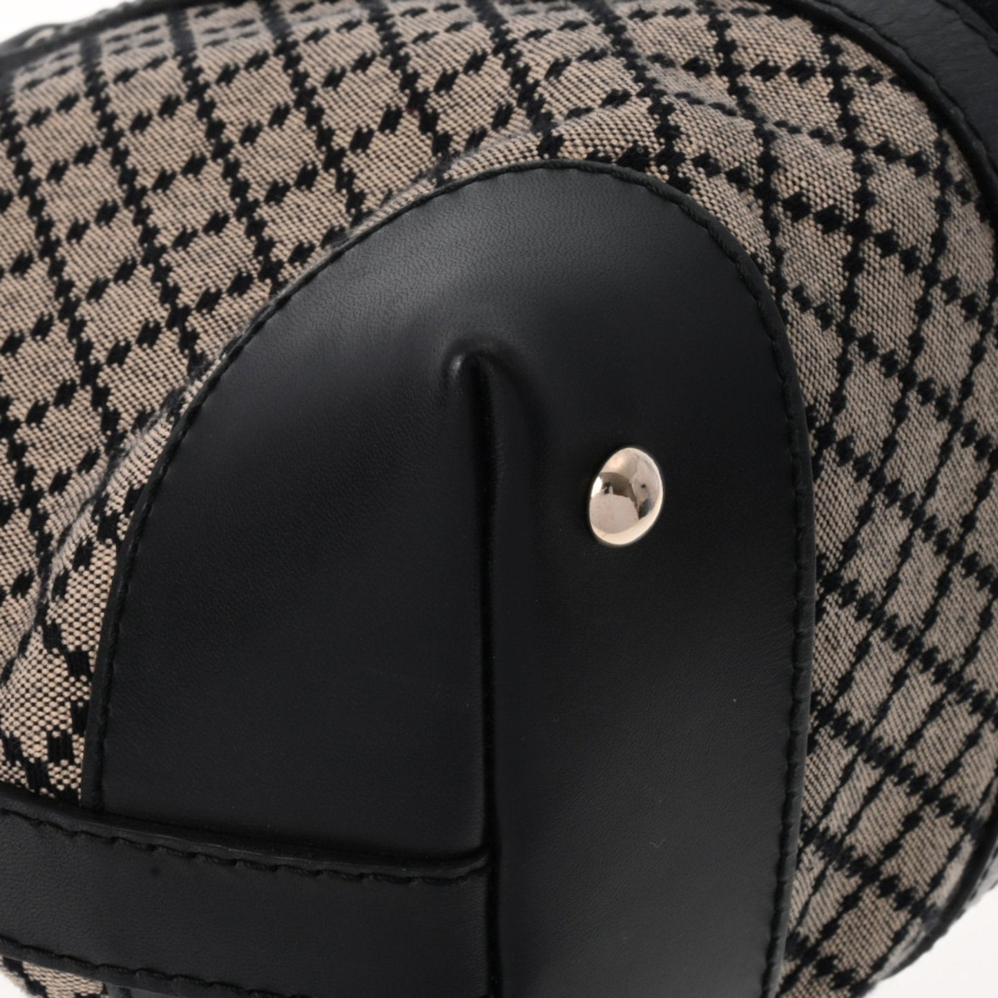 Gucci Diamante 2way Beige/Black/Brown 257341 Ladies Canvas Leather Tote Bag