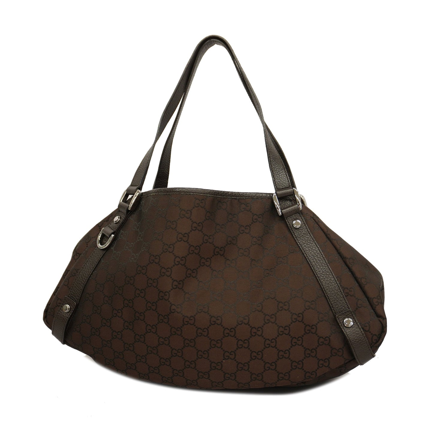 Gucci Shoulder Bag GG Nylon 143743 Women's Nylon Brown