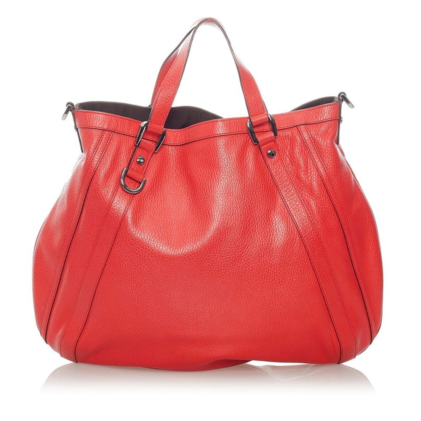 Gucci Abbey HandBag Shoulder Bag 268641 Red Leather Ladies Gucci