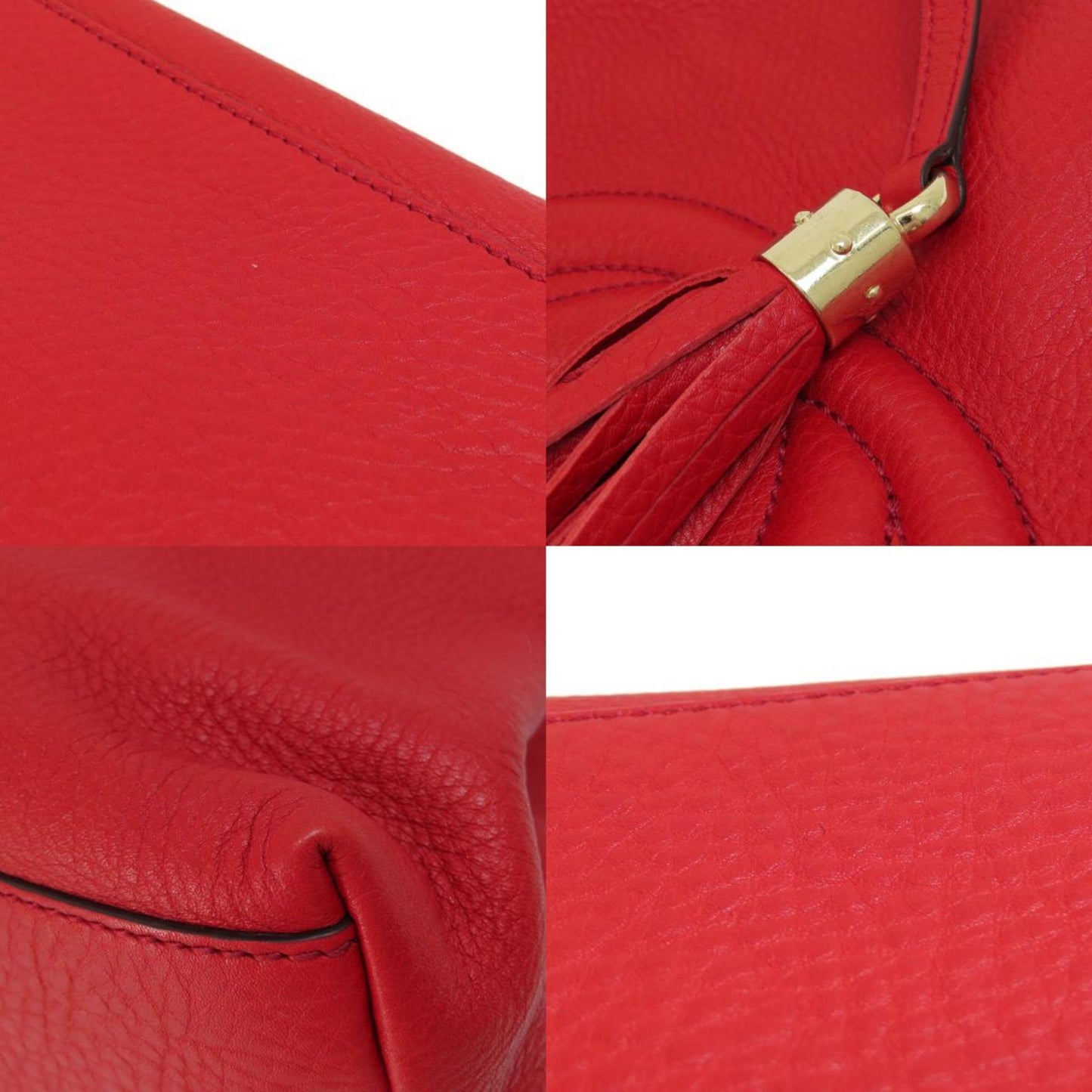 GUCCI 308982 Chain Shoulder Soho Tote Bag Leather Women's