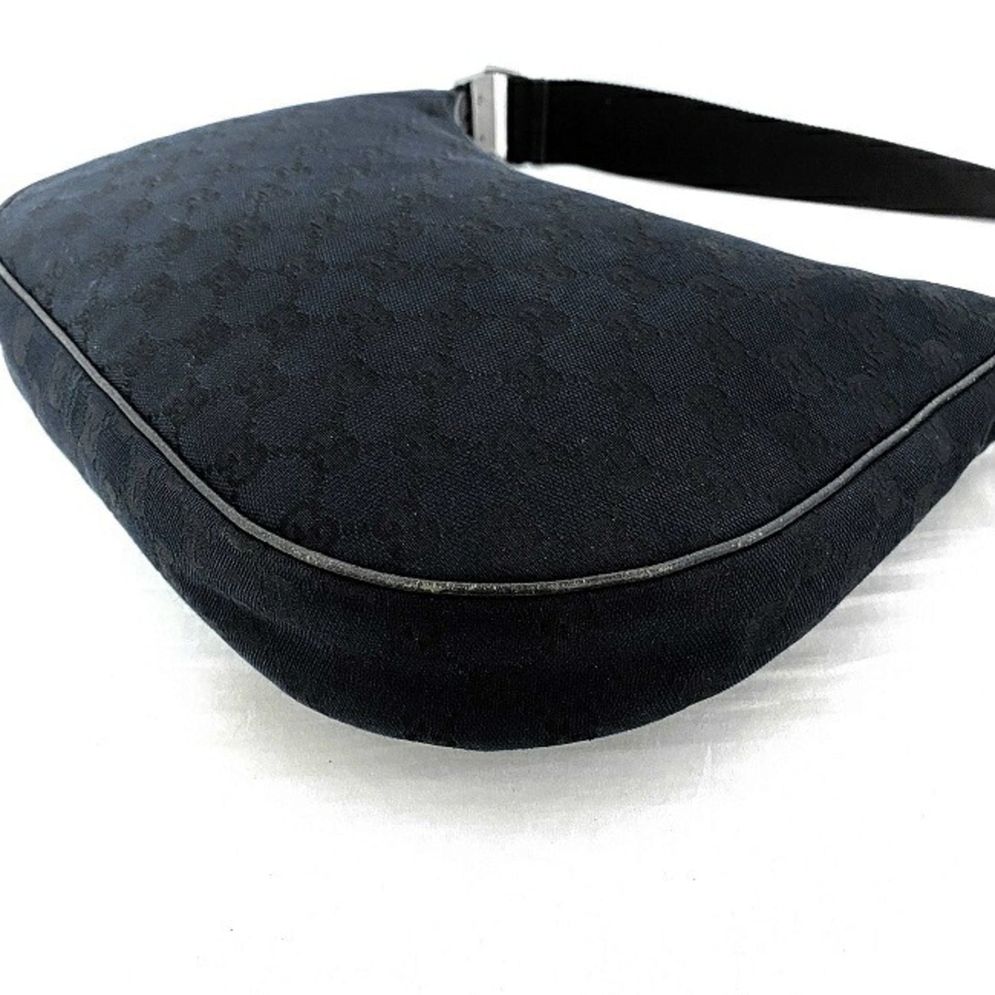 Gucci Shoulder Bag Black 122790 Canvas Leather Gucci Women's Crossbody GG