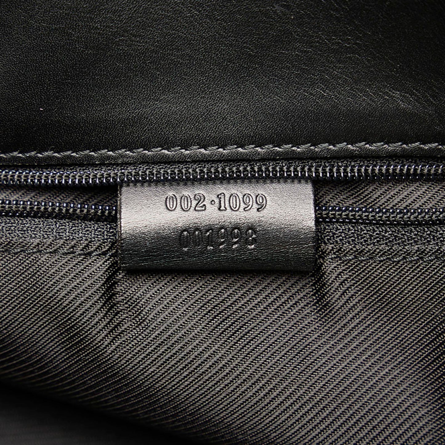 GUCCI GG canvas handbag tote bag 002 1099 black leather ladies