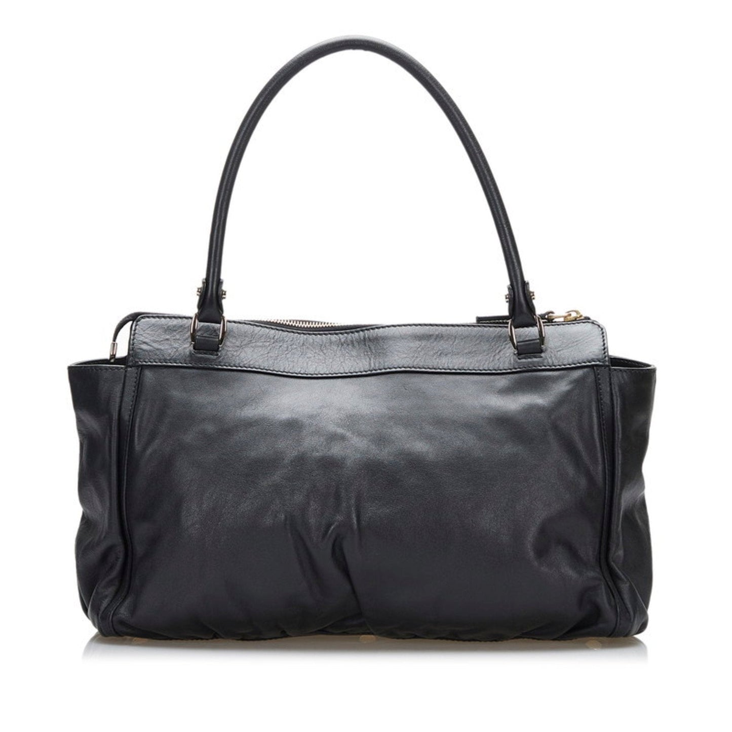 Gucci Abbey Handbag Tote Bag 189831 Black Leather Ladies Gucci