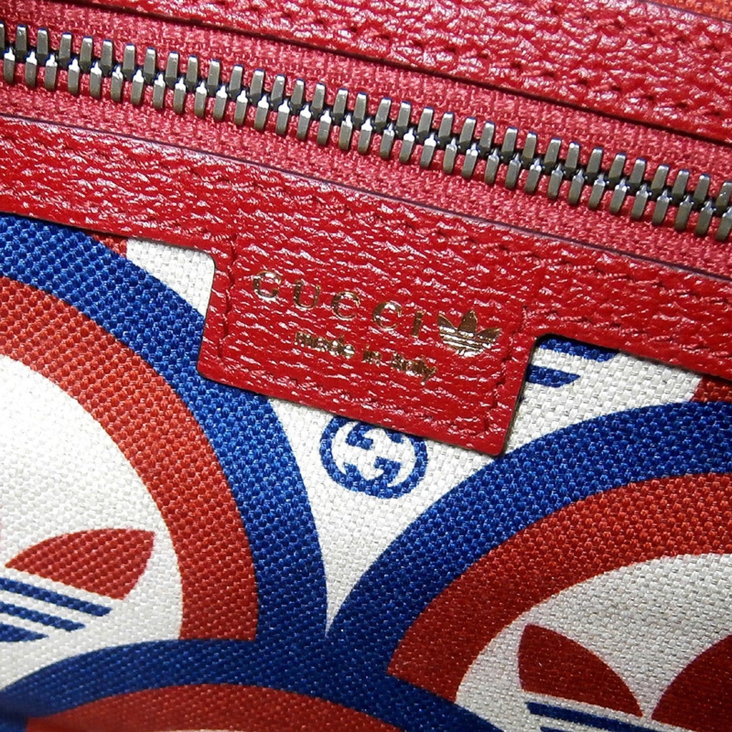 Gucci adidasxGucci Collaboration Mini Duffle Bag Boston Leather Red 702397