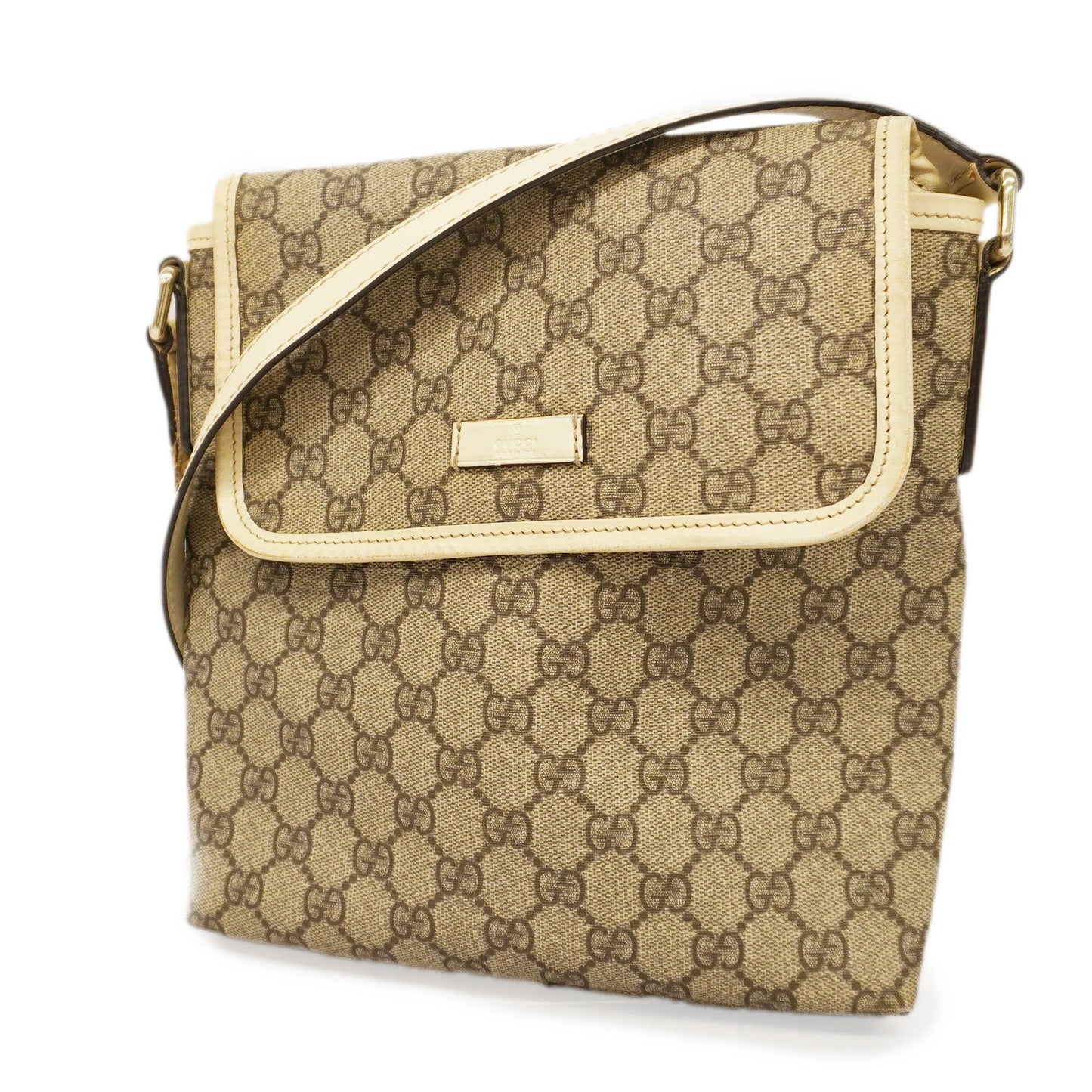 Gucci Shoulder Bag 223666 Women's GG Supreme Shoulder Bag Beige,Ivory