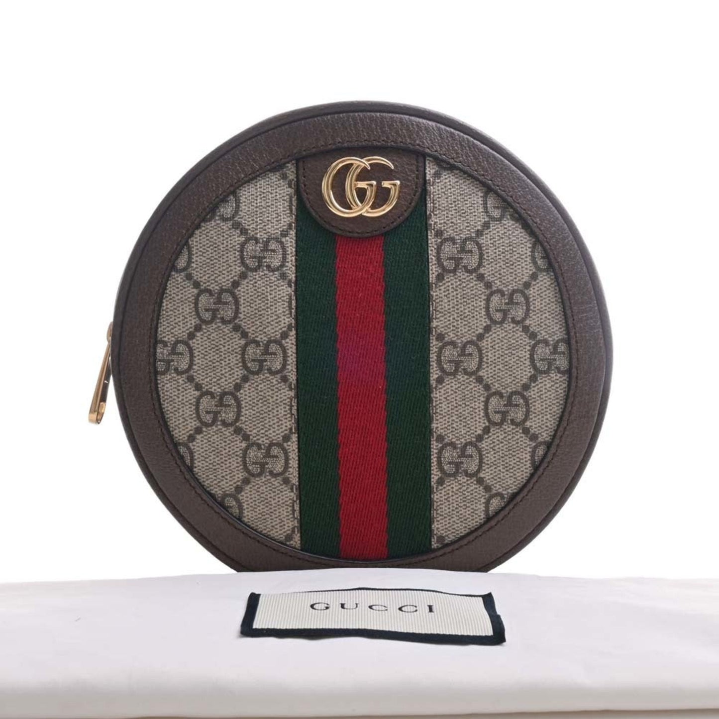 GUCCI Offdia GG Supreme Leather Rucksack Backpack 598661 Beige Brown Women's