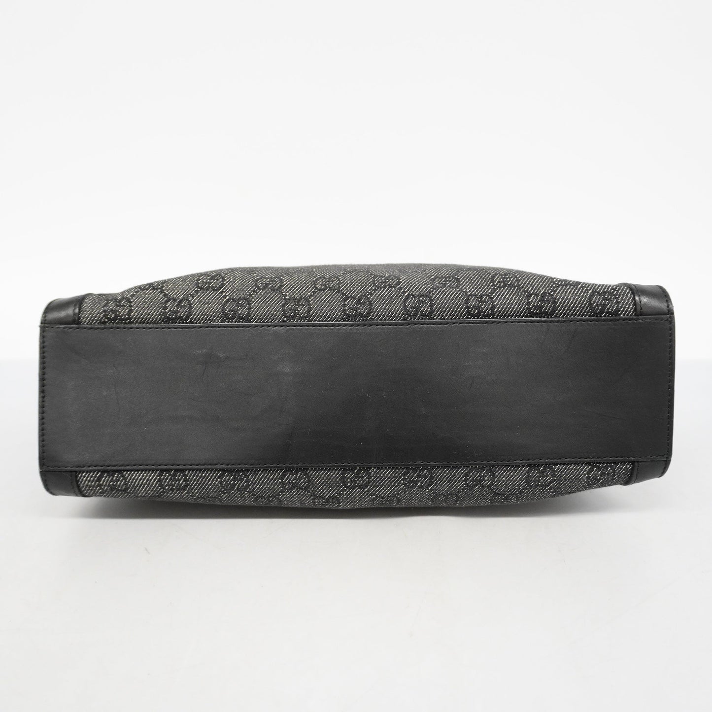 GUCCIAuth GG Canvas Shoulder Bag 92706 Women's Leather Black